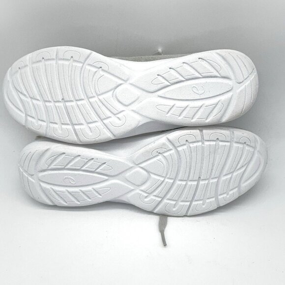 Easy Spirit Oxford Sneaker Leather Mesh Light Gray Quick Run Lace Up E360 Sz 9 W - Picture 10 of 10